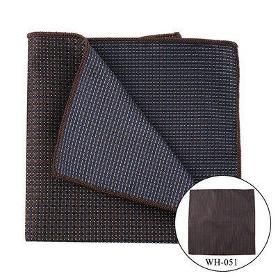 Besplatna dostava Tailor Smit Vintage prugasti poliester mali rupčić džepni ručnik šal oko vrata muško odijelo košulja Hanky 25*25 cm