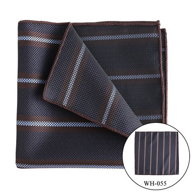 Besplatna dostava Tailor Smit Vintage prugasti poliester mali rupčić džepni ručnik šal oko vrata muško odijelo košulja Hanky 25*25 cm