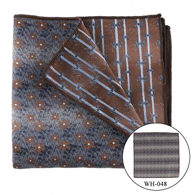 Besplatna dostava Tailor Smit Vintage prugasti poliester mali rupčić džepni ručnik šal oko vrata muško odijelo košulja Hanky 25*25 cm