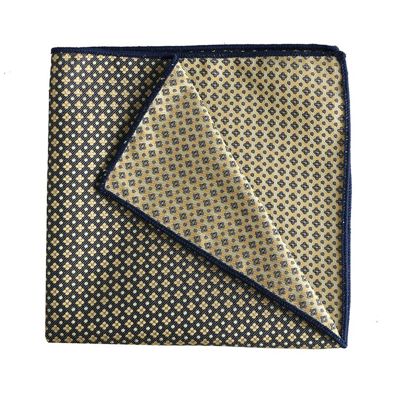 Tailor Smith jauns vīriešu oranži dzeltens poliestera rūtains uzvalks kabatas kvadrātveida retro elegants džentlmeņu biznesa kabatlakats vīriešu dāvana