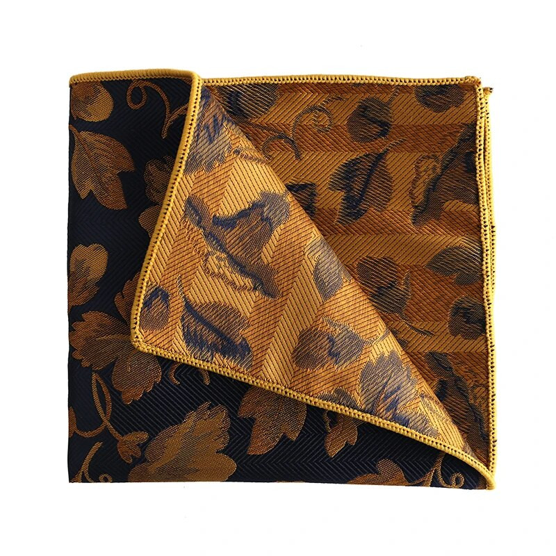 Tailor Smith jauns vīriešu oranži dzeltens poliestera rūtains uzvalks kabatas kvadrātveida retro elegants džentlmeņu biznesa kabatlakats vīriešu dāvana