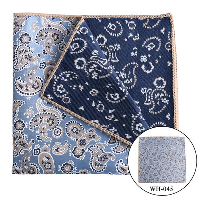 Tailor Smith stílusú zsebkendő férfi Hankies Paisley férfi vintage sálak zseb négyzet divatos kiegészítők
