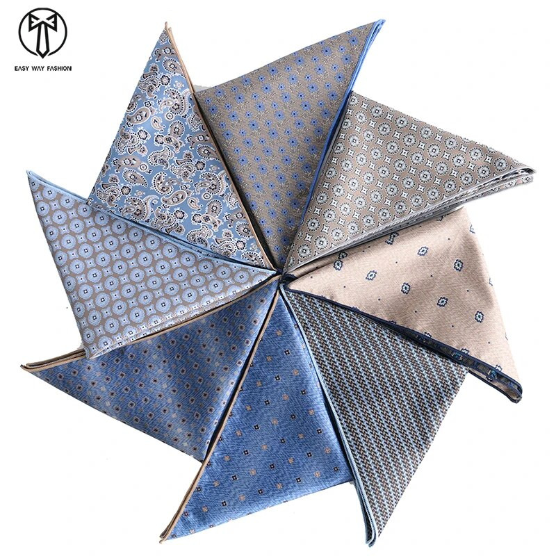 Tailor Smith stílusú zsebkendő férfi Hankies Paisley férfi vintage sálak zseb négyzet divatos kiegészítők