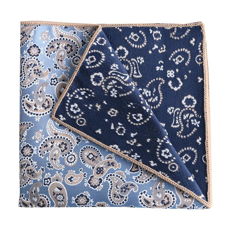 Tailor Smith stílusú zsebkendő férfi Hankies Paisley férfi vintage sálak zseb négyzet divatos kiegészítők