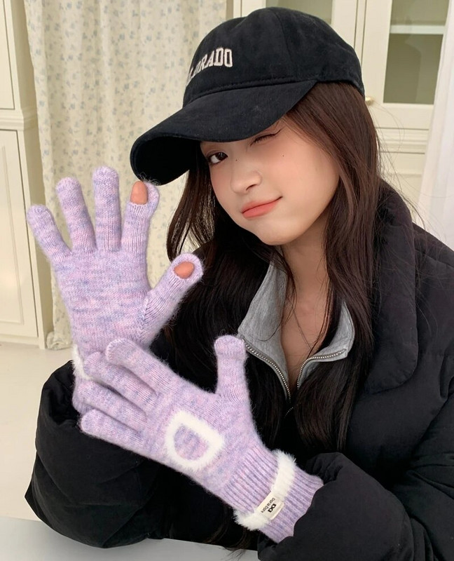 Pismo rukavice Zimske tople pletene rukavice Rukavice s punim prstima Zaslon osjetljiv na dodir Radne skijaške rukavice za žene