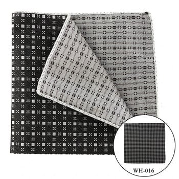 Tailor Smith Винтидж носна кърпичка с райе Тъкани кърпи на точки Микрофибърна кърпичка Бизнес джобна квадратна мъжка кърпа за гърдите