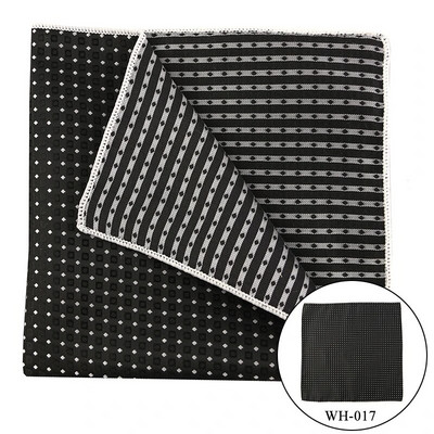 Tailor Smith Vintage kabatlakatiņa svītra Dot Woven Hankies Mikrošķiedras Hanky Business Pocket Square Vīriešu krūšu dvielis