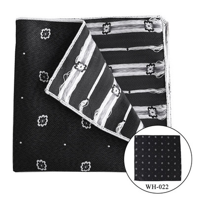 Tailor Smith Vintage kabatlakatiņa svītra Dot Woven Hankies Mikrošķiedras Hanky Business Pocket Square Vīriešu krūšu dvielis