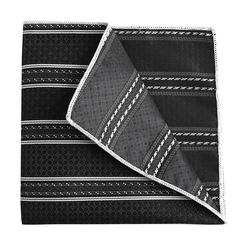 Tailor Smith Vintage kabatlakatiņa svītra Dot Woven Hankies Mikrošķiedras Hanky Business Pocket Square Vīriešu krūšu dvielis