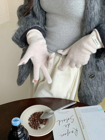 100% μάλλινα χειμωνιάτικα ζεστά πλεκτά γάντια γάντια με πλήρη δάχτυλα Οθόνη αφής τηλεφώνου Γάντια σκι Γάντια εργασίας Γάντια εργασίας για γυναίκες