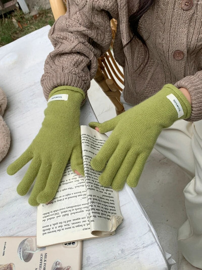 100% vunene zimske tople pletene rukavice Rukavice s punim prstima Telefon osjetljiv na dodir Zaslon osjetljiv na dodir Rukavice za skijanje Rukavice rukavice Radne rukavice za žene