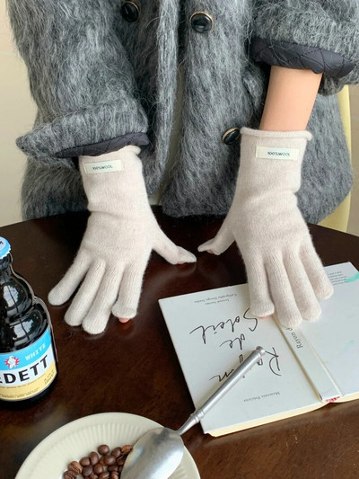 100% vunene zimske tople pletene rukavice Rukavice s punim prstima Telefon osjetljiv na dodir Zaslon osjetljiv na dodir Rukavice za skijanje Rukavice rukavice Radne rukavice za žene