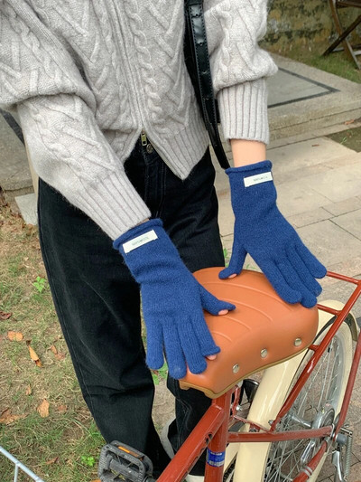 100% vunene zimske tople pletene rukavice Rukavice s punim prstima Telefon osjetljiv na dodir Zaslon osjetljiv na dodir Rukavice za skijanje Rukavice rukavice Radne rukavice za žene