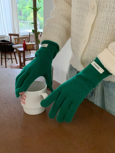 100% vunene zimske tople pletene rukavice Rukavice s punim prstima Telefon osjetljiv na dodir Zaslon osjetljiv na dodir Rukavice za skijanje Rukavice rukavice Radne rukavice za žene