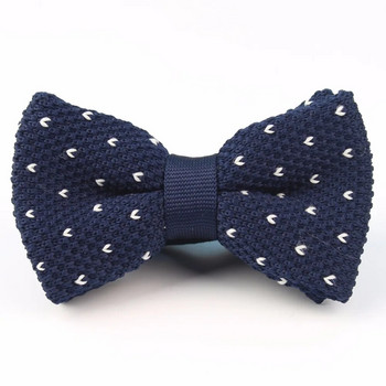 Мъжки вратовръзки, смокинг, плетена папийонка, вратовръзка с папийонка на звезди и точки, дебела двойна палуба, предварително завързани регулируеми ежедневни вратовръзки