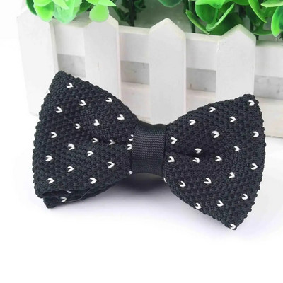 Muške kravate oko vrata Smoking Pletena leptir-mašna Zvjezdasta točkasta leptir-mašna Debela dupla paluba Unaprijed vezane podesive pletene ležerne kravate