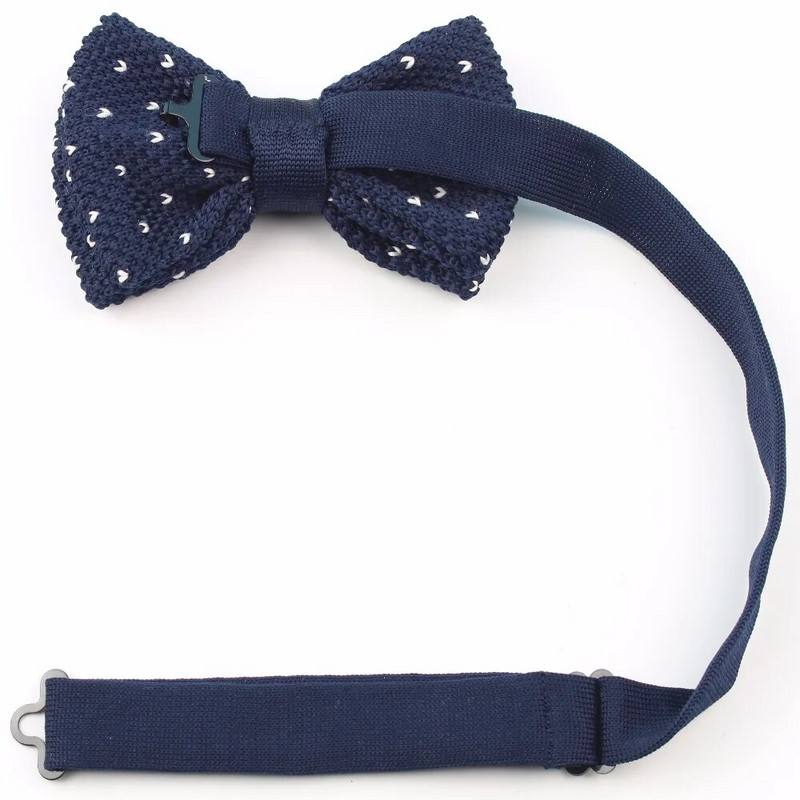 Muške kravate oko vrata Smoking Pletena leptir-mašna Zvjezdasta točkasta leptir-mašna Debela dupla paluba Unaprijed vezane podesive pletene ležerne kravate