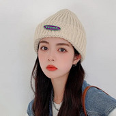 Nova ženska zimska kapa slatkih boja, topla, mekana, trendi šešir Kpop stil Vunena kapa, elegantna svestrana kapa