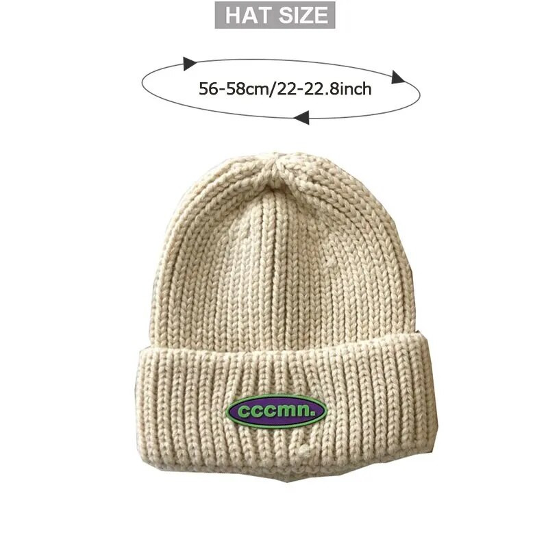 Nova ženska zimska kapa slatkih boja, topla, mekana, trendi šešir Kpop stil Vunena kapa, elegantna svestrana kapa