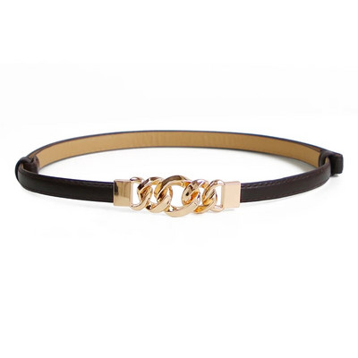 Ženski tanki remen s lančanom kopčom, divlje PU kožne naramenice, remenje oko struka, ženski ženski, podesivi ukrasni pojasevi za suknju, haljinu