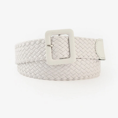 2023, novi jednostavni tkani remen u boji slatkiša, modni korejski remen s četvrtastom kopčom i kopčom za mlade žene Ukrasni široki remen