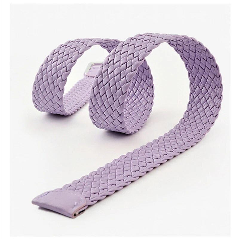 2023, novi jednostavni tkani remen u boji slatkiša, modni korejski remen s četvrtastom kopčom i kopčom za mlade žene Ukrasni široki remen