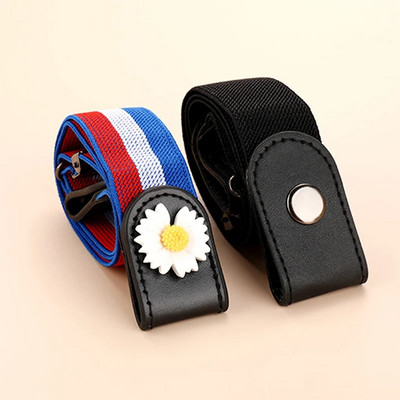 Sieviešu jostas bez sprādzes jostasvietas Džinsi Bikses bez sprādzes, elastīga jostasvieta Sieviešu josta Neredzama josta DropShipping