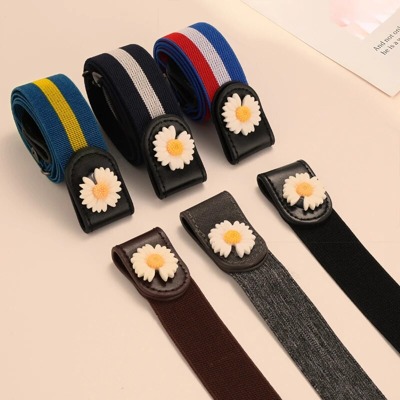 Sieviešu jostas bez sprādzes jostasvietas Džinsi Bikses bez sprādzes, elastīga jostasvieta Sieviešu josta Neredzama josta DropShipping