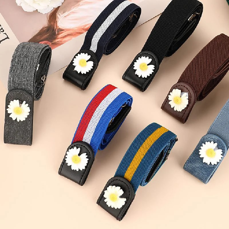 Sieviešu jostas bez sprādzes jostasvietas Džinsi Bikses bez sprādzes, elastīga jostasvieta Sieviešu josta Neredzama josta DropShipping