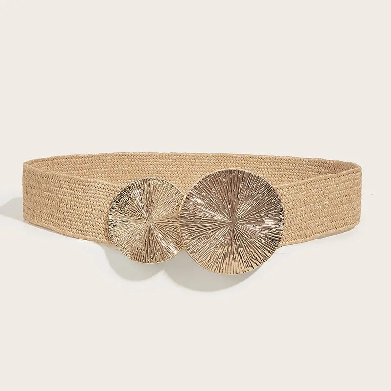 Proljeće i ljeto 2023. Ženska tkana elastična modna haljina širokog struka s ukrasnim modnim korzetnim pojasom za žene Žene