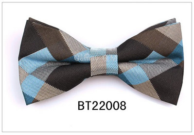 Kockás csokornyakkendők férfiaknak Poliészter divatos, állítható csokornyakkendő esküvői partikra Kravats vőlegény pillangó felnőtt kockás csokornyakkendő