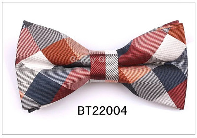 Kockás csokornyakkendők férfiaknak Poliészter divatos, állítható csokornyakkendő esküvői partikra Kravats vőlegény pillangó felnőtt kockás csokornyakkendő