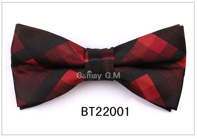 Kockás csokornyakkendők férfiaknak Poliészter divatos, állítható csokornyakkendő esküvői partikra Kravats vőlegény pillangó felnőtt kockás csokornyakkendő