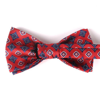 Μόδα παπιγιόν Paisley για άντρες Γυναικεία Κλασικό φλοράλ παπιγιόν για πάρτι γάμου Παπιγιόν για ενήλικες Ανδρικά παπιγιόν Cravats Red Tie