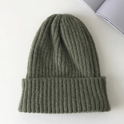 Nauja saldainių spalvų žieminė kepurė Moteriška megzta kepurė Šilta Minkšta madinga kepuraitė Kpop Style Vilna Beanie Elegantiška visiems tinkanti kepurė