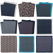 Tailor Smith Hot Akció Új termék Zseb négyzet alakú vászon üzleti zseb négyzet alakú mellkasi törölköző mintás zsebkendő férfiaknak