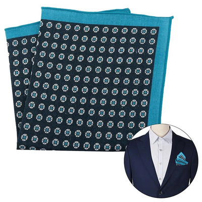 Tailor Smith Hot Akció Új termék Zseb négyzet alakú vászon üzleti zseb négyzet alakú mellkasi törölköző mintás zsebkendő férfiaknak