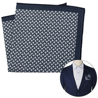 Tailor Smith Hot Akció Új termék Zseb négyzet alakú vászon üzleti zseb négyzet alakú mellkasi törölköző mintás zsebkendő férfiaknak
