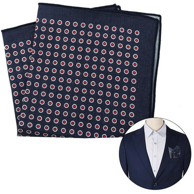 Tailor Smith Hot Akció Új termék Zseb négyzet alakú vászon üzleti zseb négyzet alakú mellkasi törölköző mintás zsebkendő férfiaknak