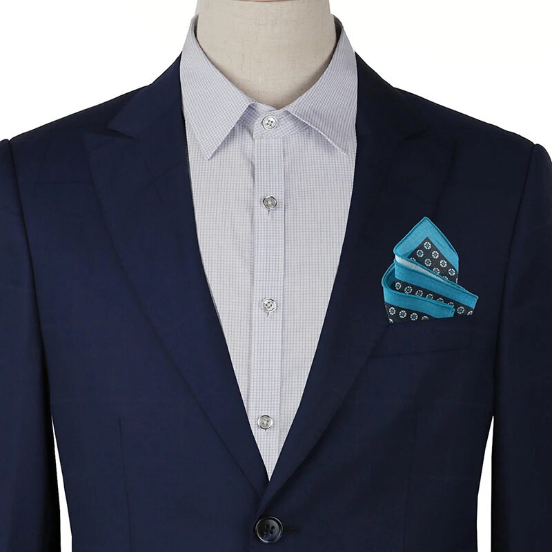 Tailor Smith Hot Akció Új termék Zseb négyzet alakú vászon üzleti zseb négyzet alakú mellkasi törölköző mintás zsebkendő férfiaknak