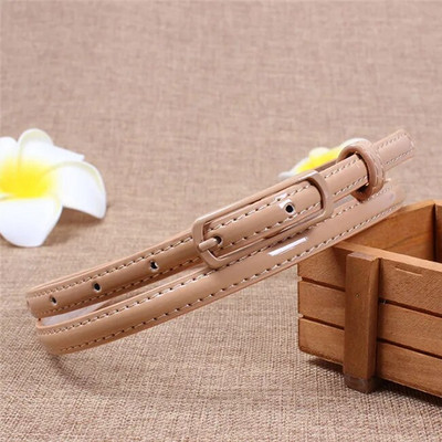 Naiveroo PU ādas jostas plānas šauras jostasvietas regulējama jostas Candy krāsas Ādas jostas Sweetness sieviešu sieviešu jostas kleitai