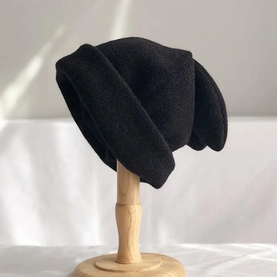 Unisex triušio ausys Mielos pupelės rudens žiemos šiltos kepurės Hip Hop Cap Beanie Kepurės moterims Vyrams