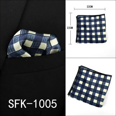 22 cm-es új férfi zsebkendő Vintage Paisley Pocket Square Puha Hankies esküvői party üzleti műselyem mellkasi törölköző ajándék