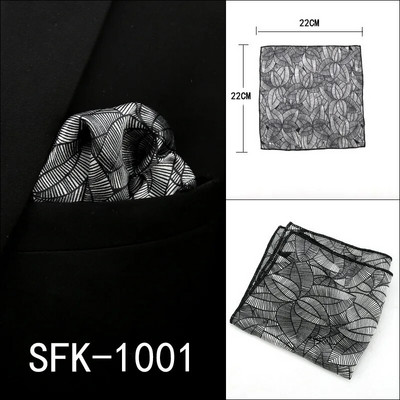 22 cm-es új férfi zsebkendő Vintage Paisley Pocket Square Puha Hankies esküvői party üzleti műselyem mellkasi törölköző ajándék