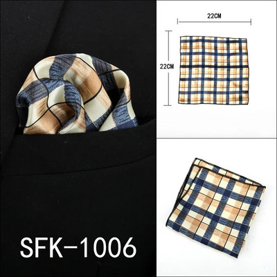 22 cm-es új férfi zsebkendő Vintage Paisley Pocket Square Puha Hankies esküvői party üzleti műselyem mellkasi törölköző ajándék