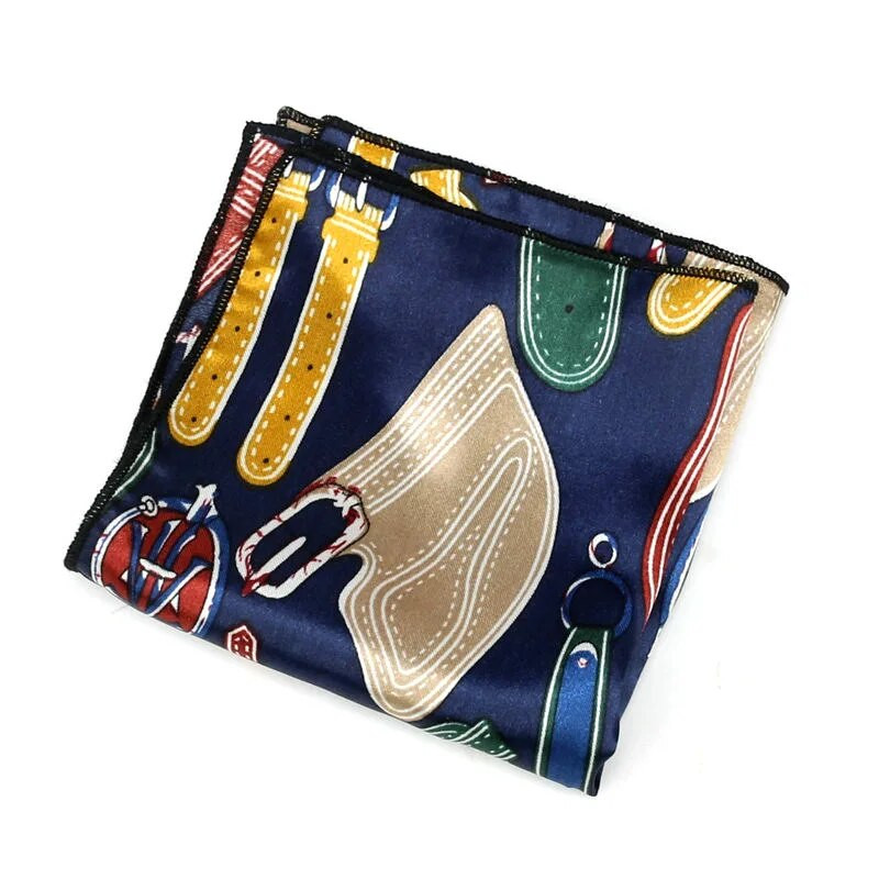 22 cm-es új férfi zsebkendő Vintage Paisley Pocket Square Puha Hankies esküvői party üzleti műselyem mellkasi törölköző ajándék