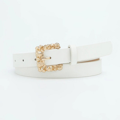 Naujas kvadratinis segtukas, moteriškas diržas, prabangaus dizaino juosta Blizganti pločio diržai Prašmatnūs moteriški vintažiniai kelnės Džinsai Juosmuo Juosmens dirželis