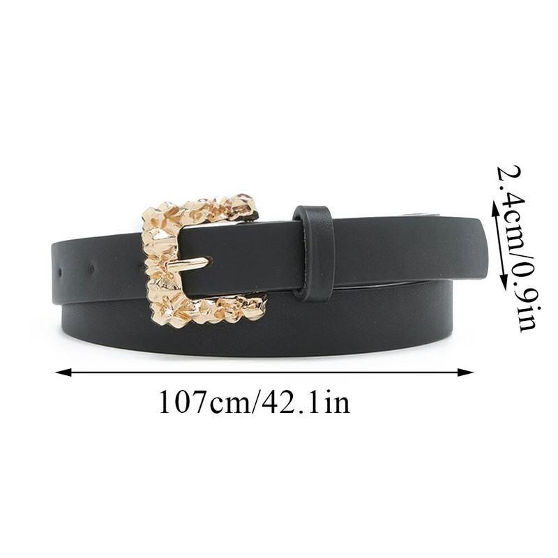 Naujas kvadratinis segtukas, moteriškas diržas, prabangaus dizaino juosta Blizganti pločio diržai Prašmatnūs moteriški vintažiniai kelnės Džinsai Juosmuo Juosmens dirželis