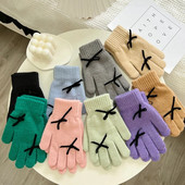 Kötött téli kesztyűk női kasmír őszi téli melegen tartó ujjatlan ujjak vastag érintőképernyő síelés kültéri munkakesztyű nőknek