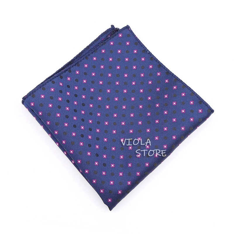 Klasisks punktveida svītrains poliesters 22 cm kabatas kvadrātveida kaklasaitei atbilstošs kabatlakats biznesa kāzu ballīšu uzvalks Hankie vīriešu dāvanu aksesuārs